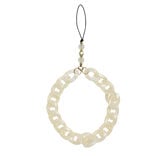 Bijou de téléphone maille plastique transparent L17cm