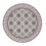 Set de table rond en plastique carreaux de ciment