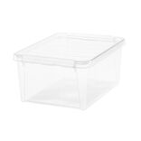 Bo&icirc;te de rangement plastique transparent 14L