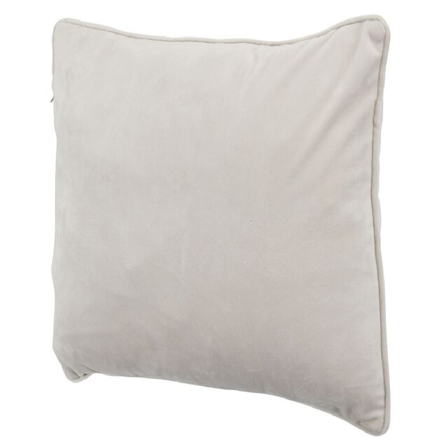 Housse de coussin imitation velours 50x30cm beige