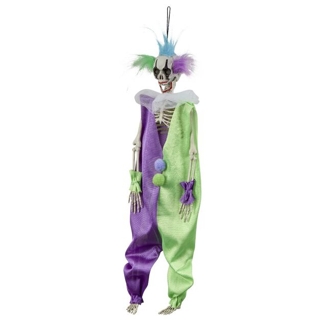 Squelette clown  Halloween &agrave; suspendre