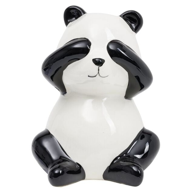 Panda c&eacute;ramique noir et blanc