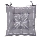 Galette de chaise carré tissu motif Noël 40x40cm (4 modèles)