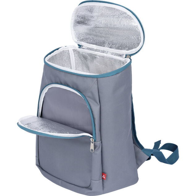 Sac &agrave; dos isotherme fra&icirc;cheur 14L gris et bleu 36x16xH26cm