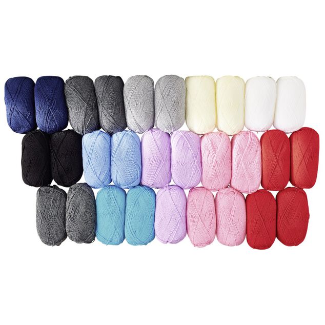 Pelote fil &agrave; tricoter acrylique 50g