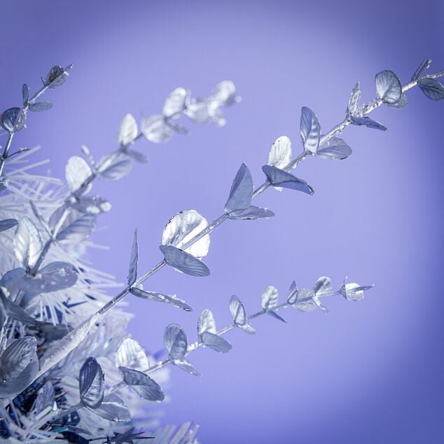 Branche eucalyptus argent&eacute; bleut&eacute; H60cm