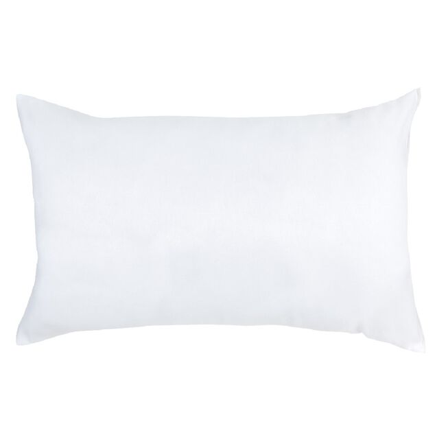Oreiller moelleux anti acariens polyester blanc 45x70 cm