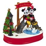 Scène de Noël Disney lumineuse animée et musicale