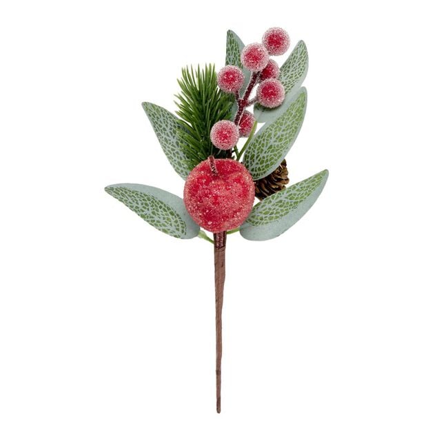 Branche de No&euml;l d&eacute;corative 21cm (6 mod&egrave;les)