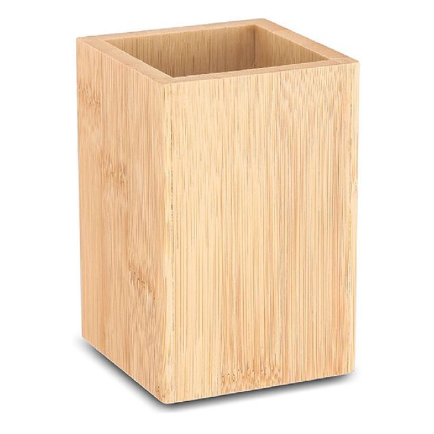 Gobelet de salle de bain en bambou naturel