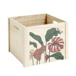 Boîte de rangement ouvert en bois 34x28xH34cm (2 modèles)