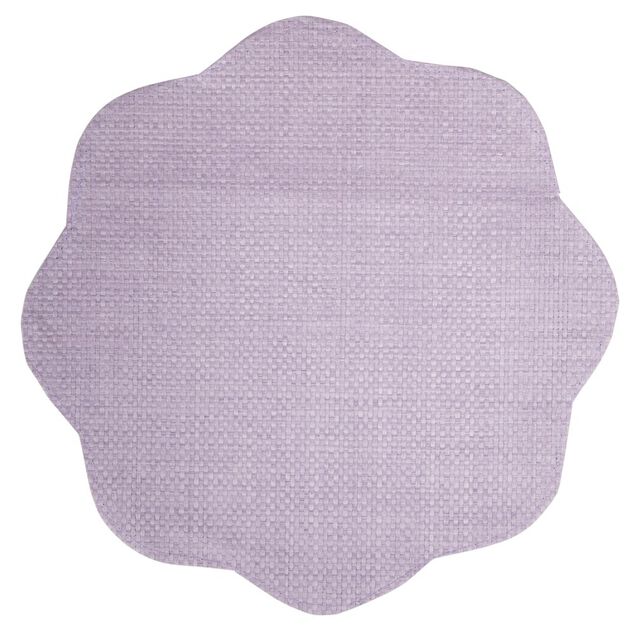 Set de table forme fleur papier tiss&eacute; pastel uni &Oslash;38cm (3 mod&egrave;les)