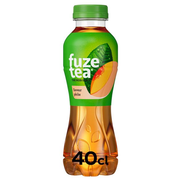 Boisson Fuze Tea thé noir glacé pêche bouteille 40cl