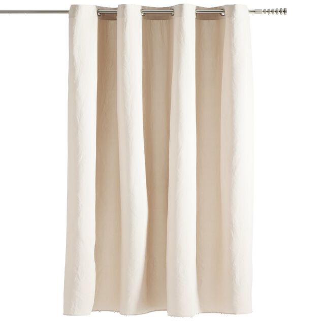 Rideau effet coton lav&eacute; 140x240cm (3 mod&egrave;les)