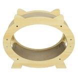 Griffoir pour chat avec couchage bois naturel 47x23xH36,5cm