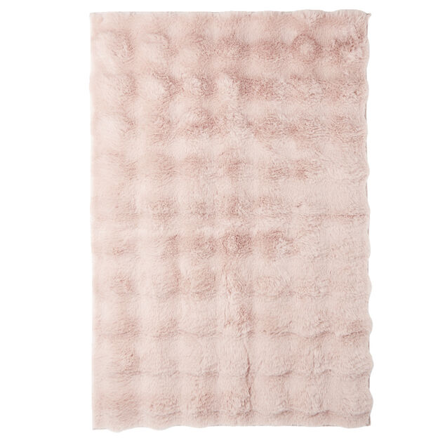 Tapis fausse fourrure rectangulaire relief bulle 60x180cm - 5 mod&egrave;les