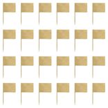 Pique ap&eacute;ritif bambou x24 avec &eacute;tiquettes lat&eacute;rales H6,5cm
