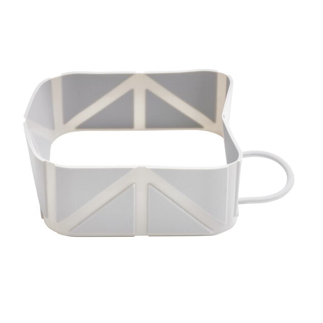 Gamelle pour chien ou chat pliante en silicone gris 11x11xH4,5cm