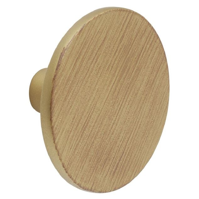 Pat&egrave;re simple 8,5cm jaune dor&eacute;