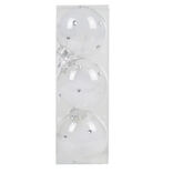 Boule transparente plume X 3