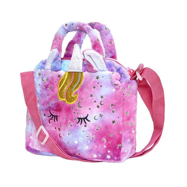 Sac &agrave; main fille licorne paillette avec bandouli&egrave;re 18xH24,5cm