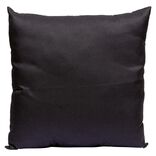 Coussin carr&eacute; en polyester noir