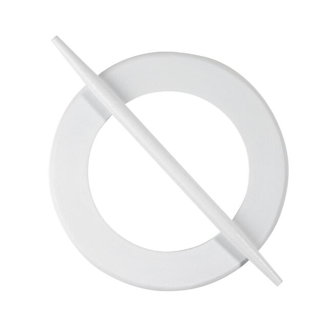 Embrasse pour rideau ronde en bois noir ou blanc &Oslash;14cm (2 mod&egrave;les)