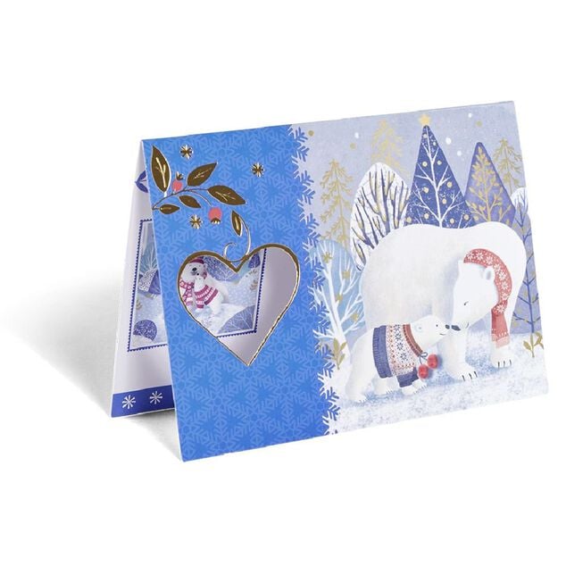 Carte de voeux No&euml;l 12x17cm