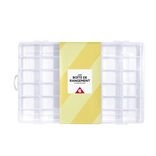 Bo&icirc;te de rangement pour vis et quincaillerie 36 compartiments 18,3x27,5cm