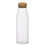 Bouteille en verre avec bouchon li&egrave;ge 1L