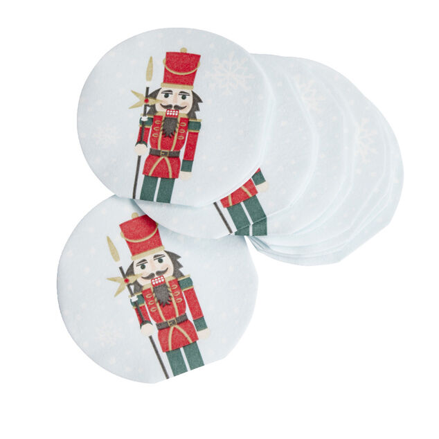 Lot de 12 serviettes en papier toucher doux soldat Casse-Noisette 33x33cm