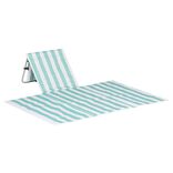 Dossier de plage XL Funky rayure vert blanc 153x148xH41cm