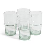 Verre haut 44cl en verre recycl&eacute; transparent &Oslash;7,7xH13cm