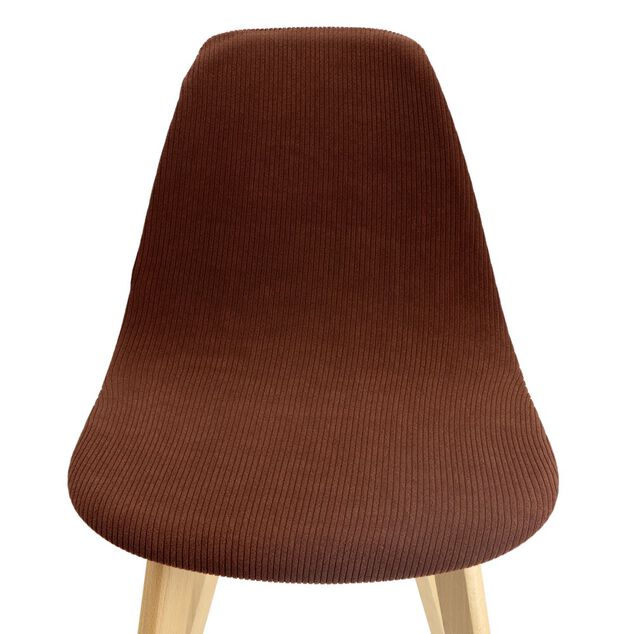 Housse de chaise tissu c&ocirc;tel&eacute; uni 45x40x45cm (3 mod&egrave;les)