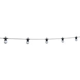 Guirlande guinguette 50 LED 10 boules blanches 6m