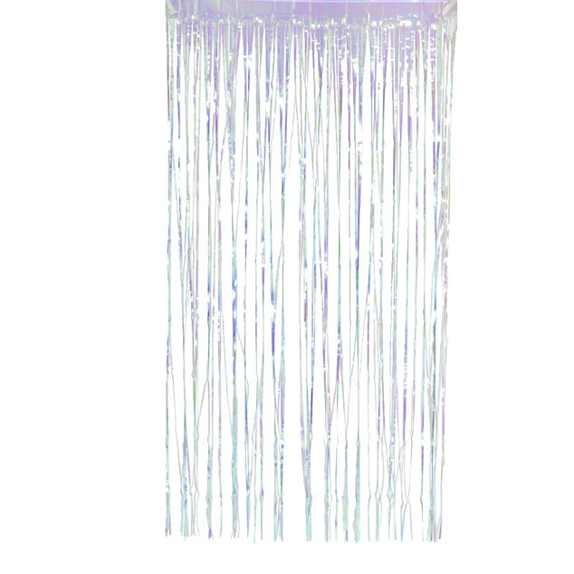 Rideau de porte anniversaire aluminium th&egrave;me dinosaure 1x2m