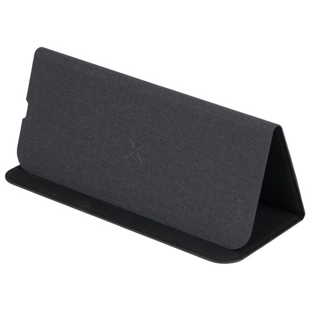 Tapis de souris &agrave; induction nomade PP et polyester L26X20 cm (2 mod&egrave;les noir ou gris)