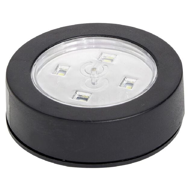 Lampe push 4 led - &Oslash;7x2,4 cm