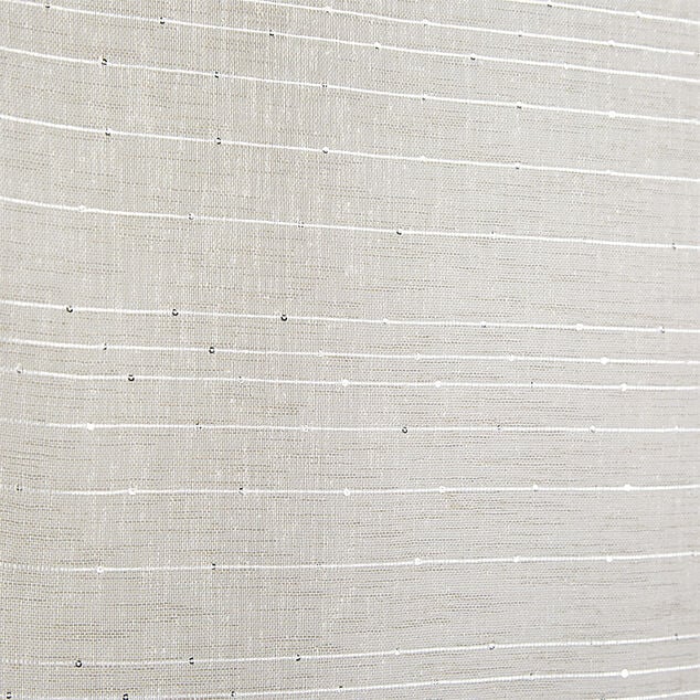 Vitrage passe tringle x2 effet sequin taupe 60x120cm