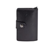 Portefeuille noir polyuréthane avec boitier RFID