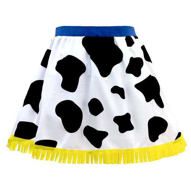 Deguiz'box enfant Cow Girl multicolore avec jupe motif vache 7/10 ans
