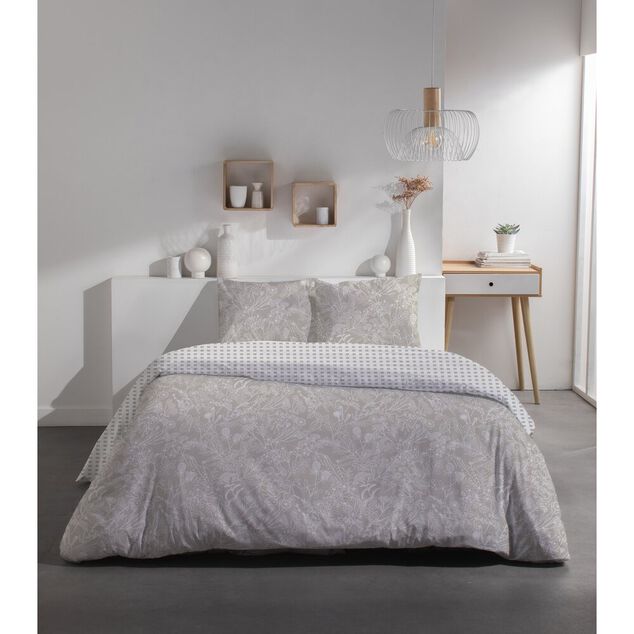 Parure de lit 220x240cm 2 personnes motifs imprim&eacute;s 3 pi&egrave;ces (3 mod&egrave;les)