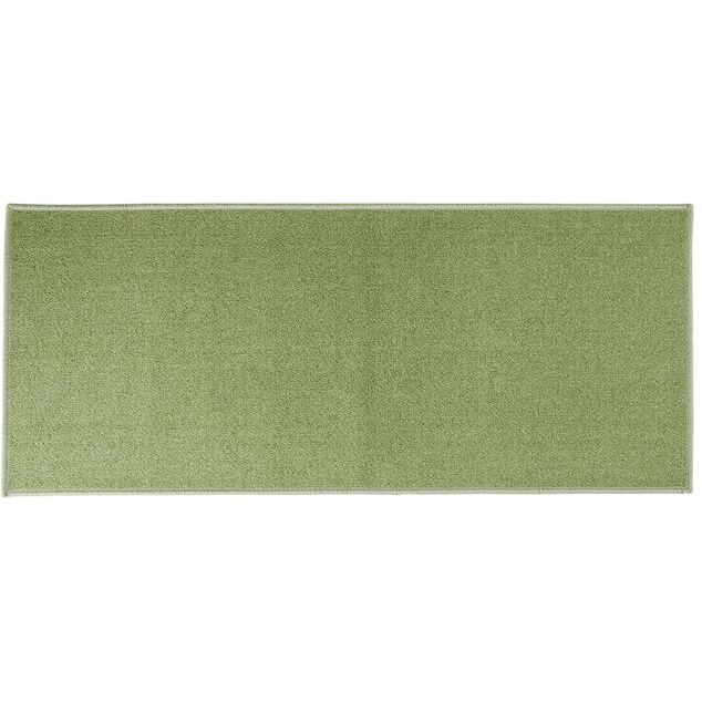 Tapis de cuisine latex uni vert 120x50 cm