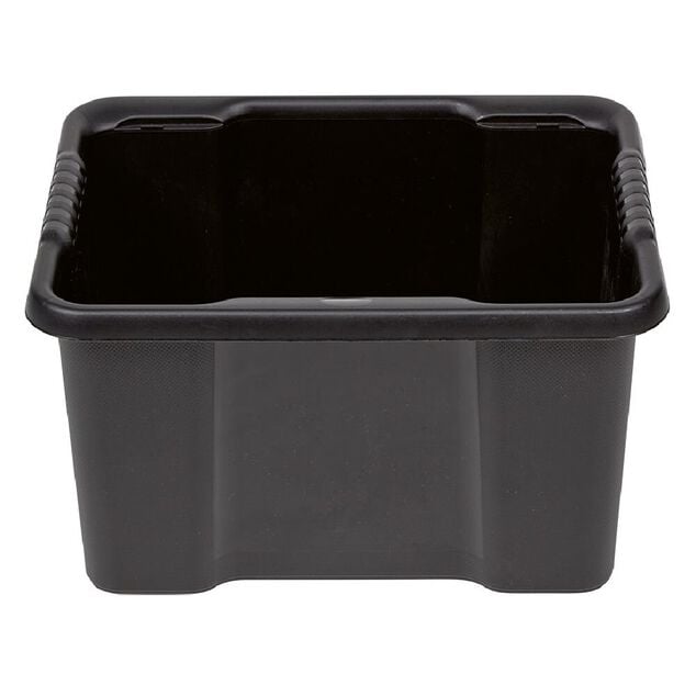 Bac plastique recyclé noir 16L