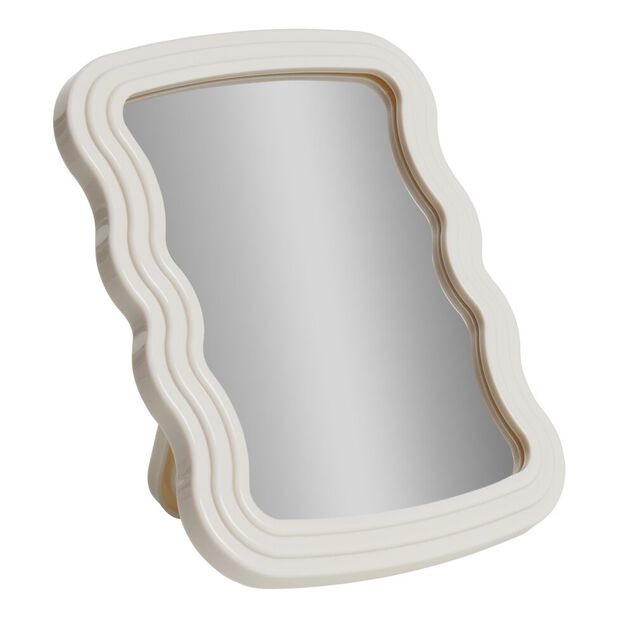 Miroir contour vague pastel 14xH18,5cm (3 modèles)