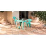 Table de jardin enfant bleu 56x51xH45cm