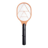 Raquette &eacute;lectrique attrape insectes &agrave; piles plastique orange