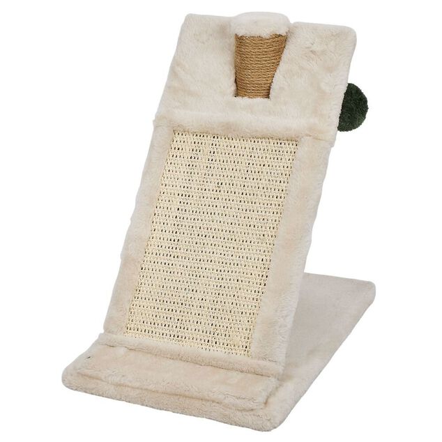 Arbre &agrave; chat beige 35x25xH36,5cm