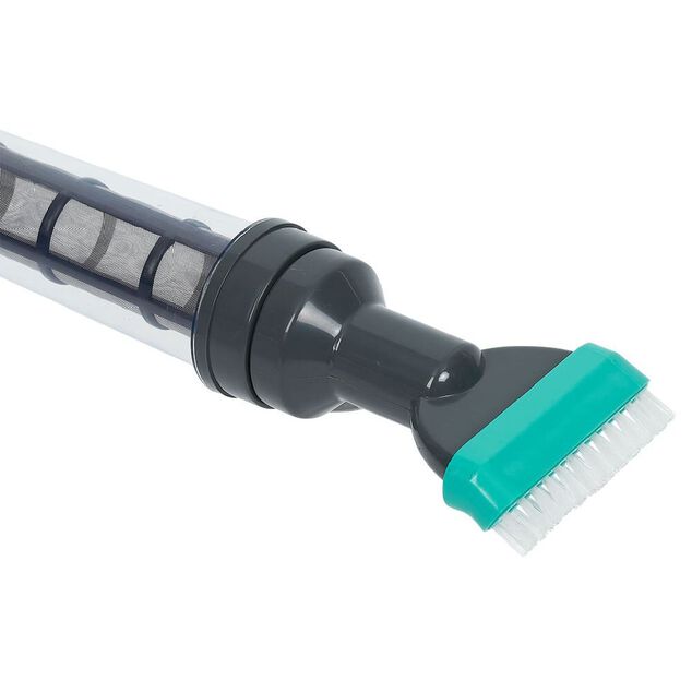 Balai aspirateur rechargeable piscine et spa gris et vert L106-162cm