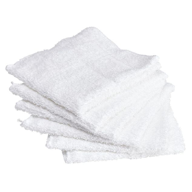 Lot de 4 serviettes pour invit&eacute;s en coton - 6 coloris